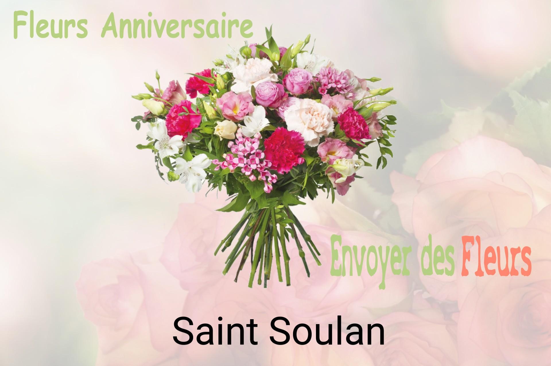Bouquet de fleurs d’anniversaire livré à Saint-Soulan