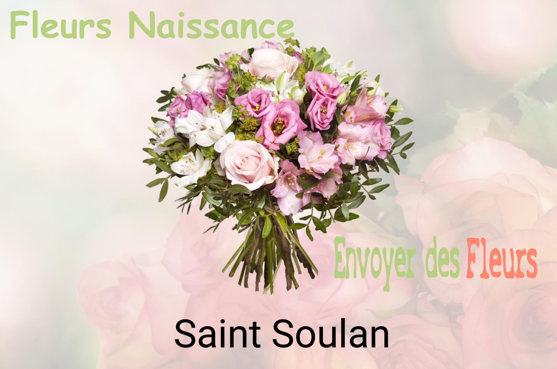 Bouquet de fleurs de naissance livré à Saint-Soulan